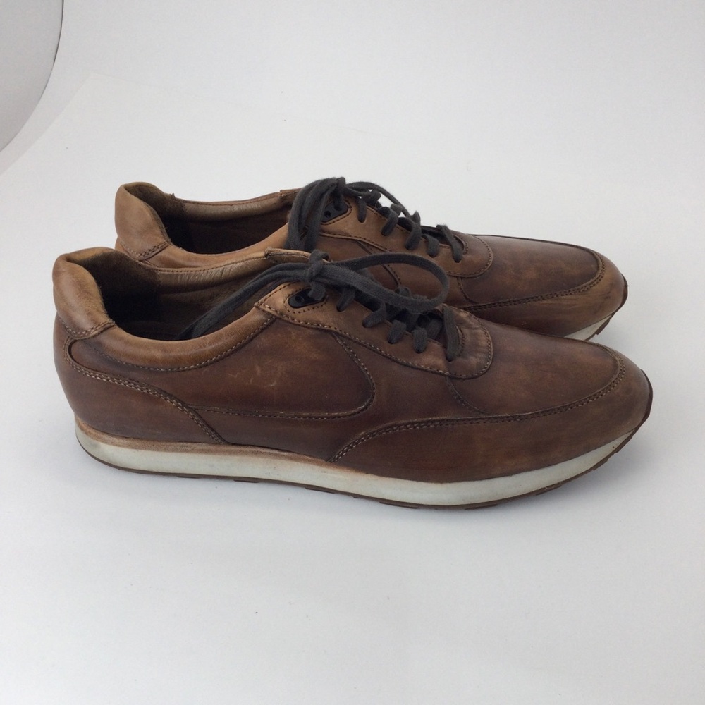 Johnston & Murphy Men's Malek Brown Leather‎ Sneaker size 8